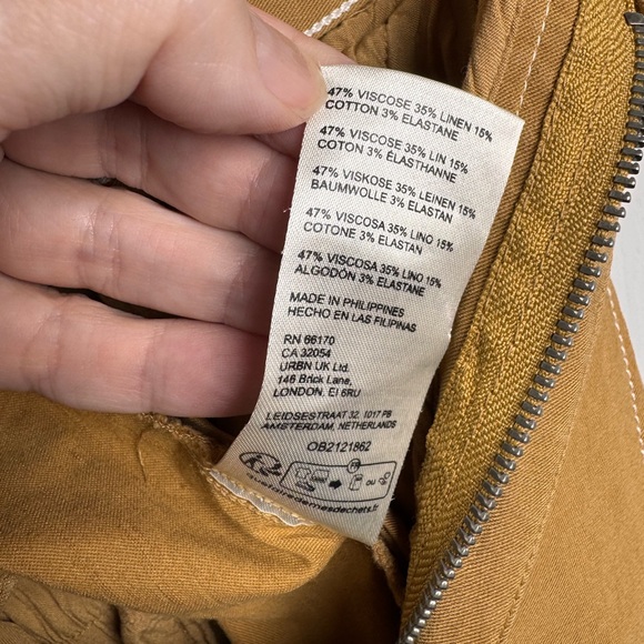 Anthropologie Maeve Wide Leg Pants High Rise Camel Brown US 10 - Picture 13 of 14